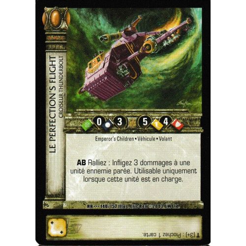 Carte Horus Heresy Ccg - Le Perfection's Flight - 140/152