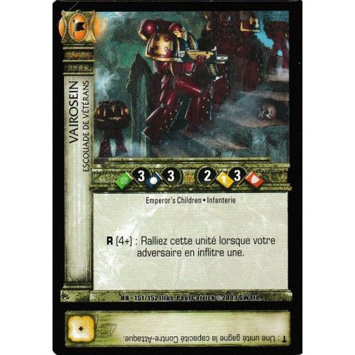 Carte Horus Heresy Ccg - Vairosein - 151/152