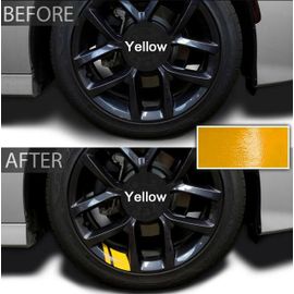Autocollants De Moyeu De Roue De Voiture,Autocollants Pour Chevrolet Spark Ev Volt Camaro Corvette Captiva Et Silverado,6 Pièces - Type 6pcs-Yellow