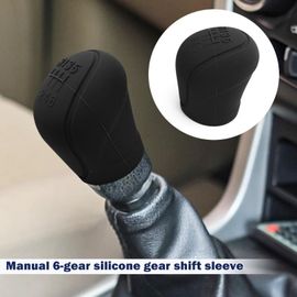 Couvercle De Pommeau De Levier De Vitesse En Silicone Pour Kia,Rio 4,Ceed,Cerato,Optima,Hyundai Accent,Creta Fête 25,Tucson,Verna - Type Black