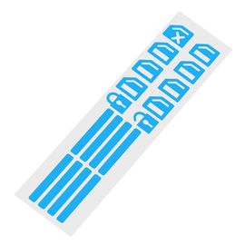 Autocollant De Bouton Shoous Pour Porte De Voiture,Fenêtre,Chevrolet Cruze,Aveo,Lacetti,Captiva,Cruz,Niva,Spark,Orlando,Epica - Type Bleu