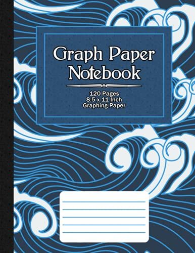 Cute Graph Paper Notebook: Large Graph Paper Journal Workbook - 60 Double-Sided Pages - Quad Ruled - Grid Paper For Math And Science Students