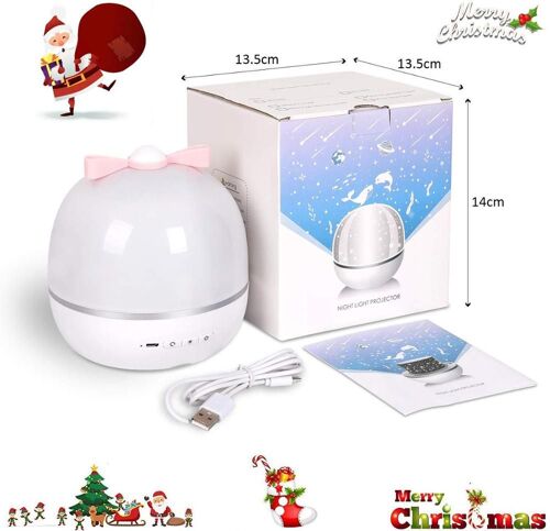 Veilleuse En Forme De Constellation Rotative À 360 Degrés, 6 Modèles, Rechargeable Par Usb, Luminaire Décoratif Pour Chambre D'enfant Ou Bébé, Idéal Comme Cadeau De Vacances