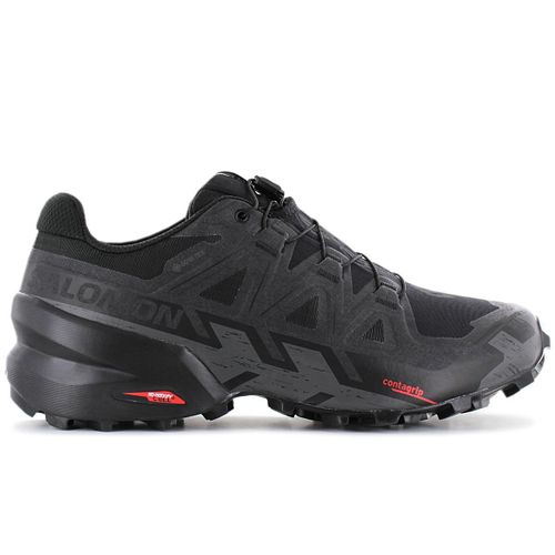 Salomon Speedcross 6 Gtx Gorestex Trailsrunning Baskets Sneakers Chaussures Chaussures De Running Noir 417386