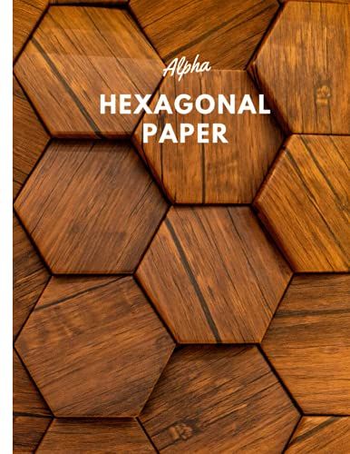 Alpha Hexagonal Paper: Hexagon Graph Paper Notebook