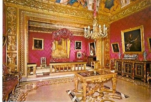 Carte Postale Monaco Palais Du Prince La Chambre D'york Lit D'apparat En Bois Doré , Baldaquin De Velours De Génes . Au Plafond Fresques Des Saisons