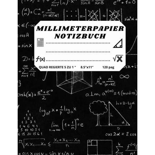 Millimeterpapier Notizbuch: Notizbuch Für Mathematik Und Naturwissenschaften Für Schüler | 120 Blatt | 8,5x11 Zoll