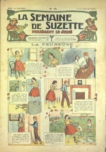 Semaine De Suzette (La) N° 28 Du 20/08/1916 - La Peureuse - Becassine Pendant La Guerre