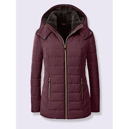 Doudoune Capuche Amovible - - Lie-De-Vin