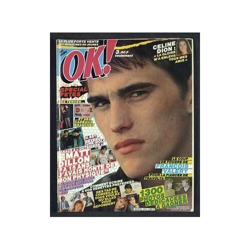 Ok N° 413 Du 12/12/1983 - Celine Dion - Special Fetes - Des Tenues - Matt Dillon - Le Coup De Foudre De Francis Valery Pour La Fiancee De Travolta - Comment Ecrire A Vos Vedettes Preferees