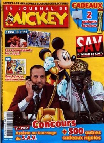 Journal De Mickey (Le) N° 3016 Du 07/04/2010 - Crise De Rire / Les Championnats Les Plus Fous - Que La Farce Soit Avec Eux - Sav De Omar Et Fred