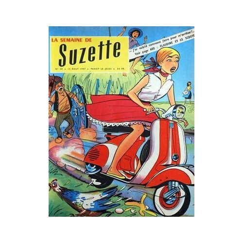 Semaine De Suzette (La) N° 38 Du 15/08/1957 - Claudine Et Le Scoott