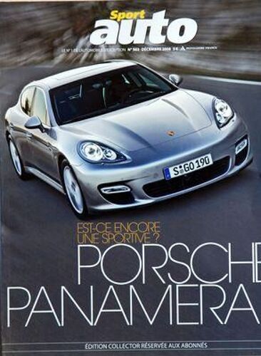 Sport Auto N° 563 Du 01/12/2008 - La Porsche Panamera