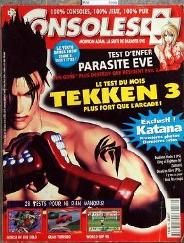 Consoles N° 76 Du 01/05/1998 - Le Test Du Mois Tekken 3 - Katana / 1eres Photos Dernieres Infos - 28 Tests Pour Ne Rien Manquer - Teest D'enfer - Parasite Eve