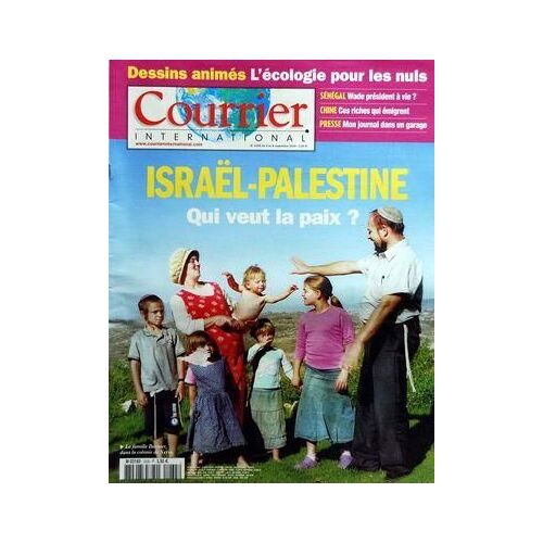 Courrier International N° 1035 Du 02/09/2010 - Israel - Palestine / Qui Veut La Paix - Dessins Animes / L'eoclogie Pour Les Nuls - Senegal / Wade President A Vie - Chine / Ces Riches Qui Emigrent - Presse / Mon Journal Dans Un Garage