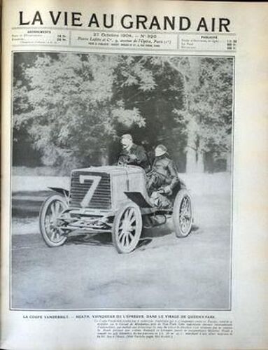 Vie Au Grand Air (La) N° 320 Du 27/10/1904 - La Coupe Vanderbilt - Heath Vainqueur De L'epreuve Dans Le Virage De Queen's Park - Comment On Tire A La Cible En Angleterre/ Le Lieutenant Ranken - Le Major Fremantle Et Le Lieutenant-Colonel Millner