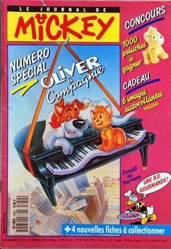 Journal De Mickey (Le) N° 1954 Du 01/12/1989 - Numero Special Oliver Et Compagnie - Donald Au Fourneau