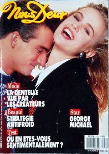 Nous Deux N° 2170 Du 31/01/1989 - George Michael - La Dentelle Vue Par Les Createurs - Strategie Antifroid - Ou En Etes-Vous Sentimentalement - Carole Laure