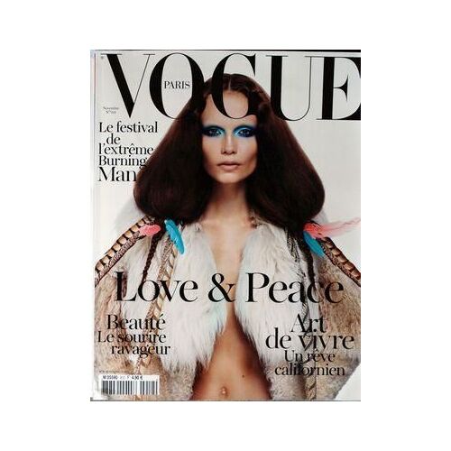 Vogue Paris N°912 De 2010 - Le Festival De L'extreme Burning Man - Love And Peace - Art De Vivre / Un Reve Californien - Beaute