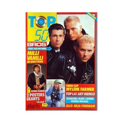 Top 50 N° 142 Du 21/11/1988 - Bros - Milli Vanillli - Gianna Nannini - Yazz - Julia Fordham - Mylene Farmer - Art Mengo - Marc Lavoine - George Michael