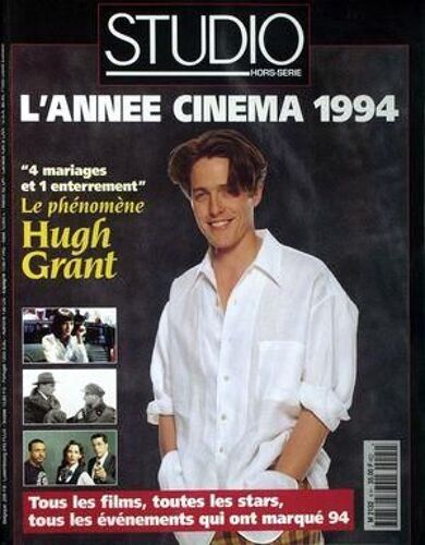 Studio Magazine N° 4 Du 01/01/1995 - 1994 L'annee Cinema - 4 Mariages Et 1 Enterrement  -   Hugh Grant.