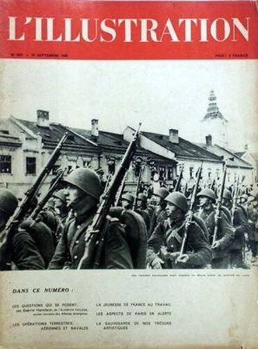 Illustration (L') N° 5037 Du 16/09/1939 - Les Questions Qui Se Posent Par Hanotaux - Les Operations Terrestres - Aeriennes Et Navales - La Jeunesse De France Au Travail - Les Aspects De Paris En Alerte - La Sauvegarde De Nos Tresors Artistiques