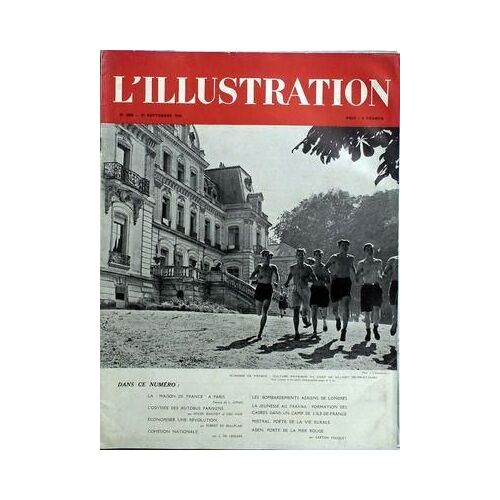 Illustration (L') N° 5089 Du 21/09/1940 - La Maison De France A Paris Par Jonas - L'odyssee Des Autobus Parisiens Par Baschet Et Ham - Economiser Une Reovlution Par De Beauplan - Cohesion Nationale Par De Lesdain - Les Bombardements Aeriens De Lon...