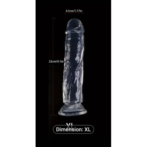 Sextoys Jelly Transparent De 23 Cm X 4.5 Cm