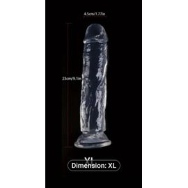 Sextoys Jelly Transparent De 23 Cm X 4.5 Cm
