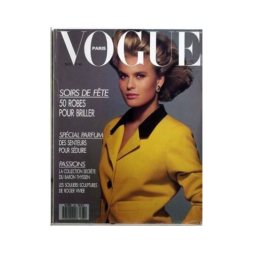 Vogue Paris N° 681 Du 01/11/1987 - Soirs De Fete - 50 Robes - Special Parfum - Passions - La Collection Secrete Du Baron Thyssen - Les Souliers-Sculptures De Roger Vivier.