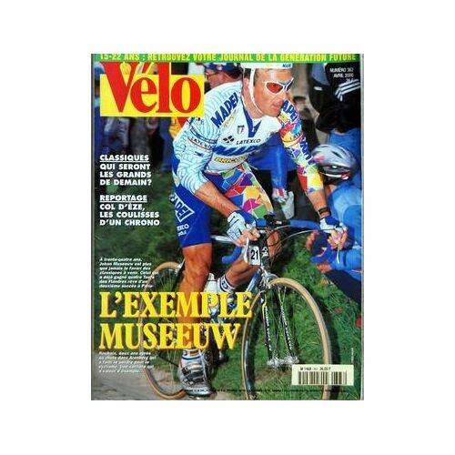 Velo Magazine N° 363 Du 01/04/2000 - Qui Seront Les Grands De Demain - Col D'eze  -   Les Coulisses D'un Chrono - L'exemple Musseeuw