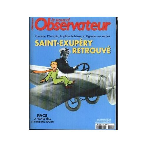 Nouvel Observateur (Le) N° 1775 Du 12/11/1998 - Saint-Exupery Retrouve - Pacs  -   C. Boutin.