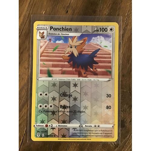 Ponchien Reverse 134/203 Série Épée Et Bouclier Évolution Céleste