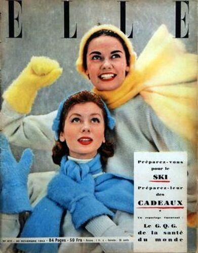 Elle N° 417 Du 30/11/1953 - Le Ski - Le G.Q.G. De La Sante Du Monde