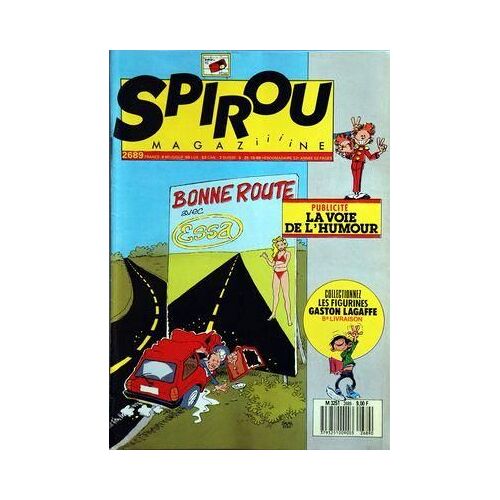 Spirou N° 2689 Du 25/10/1989 - La Voie De L'humour - Les Figurines De Gaston Lagaffe