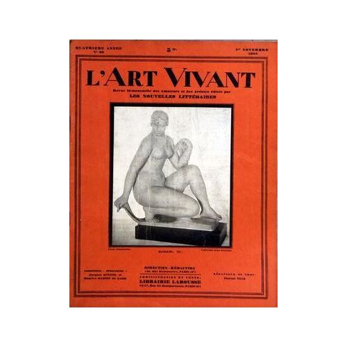 Art Vivant (L') N° 93 Du 01/11/1928 - Un Nu De Maillol