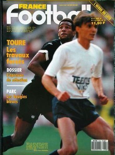 France Football N° 2166 Du 13/10/1987 - Toure Les Travaux Forces - Dossier L Epreuve De Selection - Parc Les Bougies Bleues -