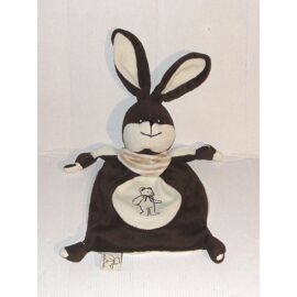Doudou Lapin Les Petites Marie Imprimé Ourson