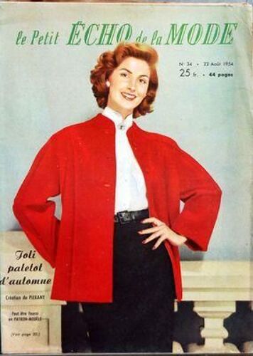 Petit Echo De La Mode (Le) N° 34 Du 22/08/1954 - Joli Patelot D'automne - Creation De Pierany