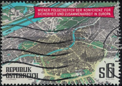 Autriche 1986 Réunion De Suivi À Vienne De La Conférence Sur La Sécurité Et La Coopération En Europe Y&t At 1696 Su