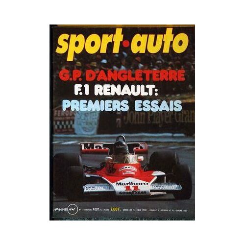 Sport Auto N° 175 Du 01/08/1976 - G. P. D'angleterre F.1 Renault : Premiers Essais.