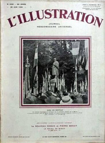 Illustration (L') N° 4556 Du 28/06/1930 - Dans Les Drapeaux / Hommage Au Vainqueur De La 1ere Bataille De La Marne - La Statue Du Marechal Joffre Par Lepers