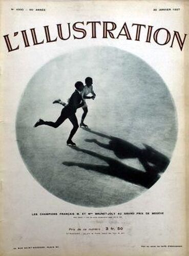 Illustration (L') N° 4900 Du 30/01/1937 - Les Champions Francais M. Et Mme Brunet-Joly Au Grand Prix De Megeve