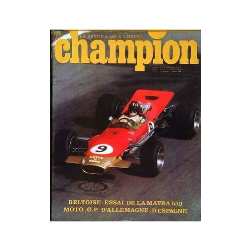 Champion N° 30 Du 15/06/1968 - Beltoise Essai De La Matra 630 - Moto Gp D Allemagne D Espagne -