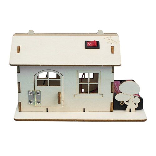 Cabine En Bois À Assembler Soi Bricolage Même, Modèle De Construction Avec Lumière, Jouet D'éducation Scientifique Pour Enfants, Cadeau