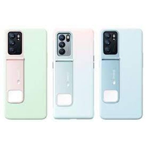 Oppo Cover Reno 6 Originale, Coque De Protection Pour Téléphones Portables 16,3 Cm (6.4") Housse Avec Fonction Flash, Couleur Bleu