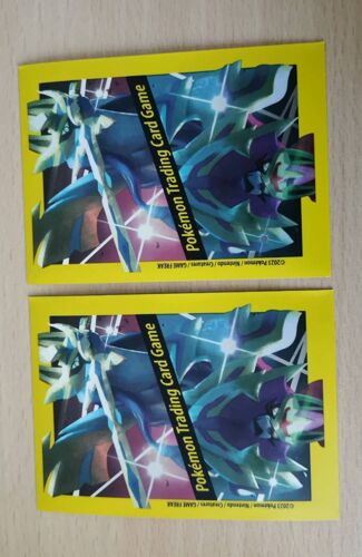 2 Protèges Cartes Pokémon / Sleeves - Zamazenta Et Zacian-Edition 2023