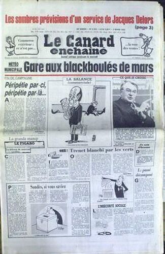 Canard Enchaine (Le) N° 3253 Du 02/03/1983 - J. Delors - Commerce Exterieur - Moisan - A. Ribaud - J. Lap.