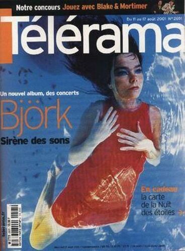 Telerama N° 2691 Du 11/08/2001 - Bjôçªrk  -   Sirene Des Sons.