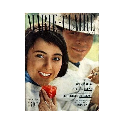 Marie Claire N° 43 Du 01/05/1958 - Jeunesse 58 - La Mode Jeune - M. Auclair  -   Le Docteu Jeunesse - Film De Tati  -   Mon Oncle
